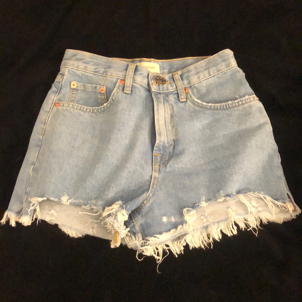 River Island Ripped Jean Shorts